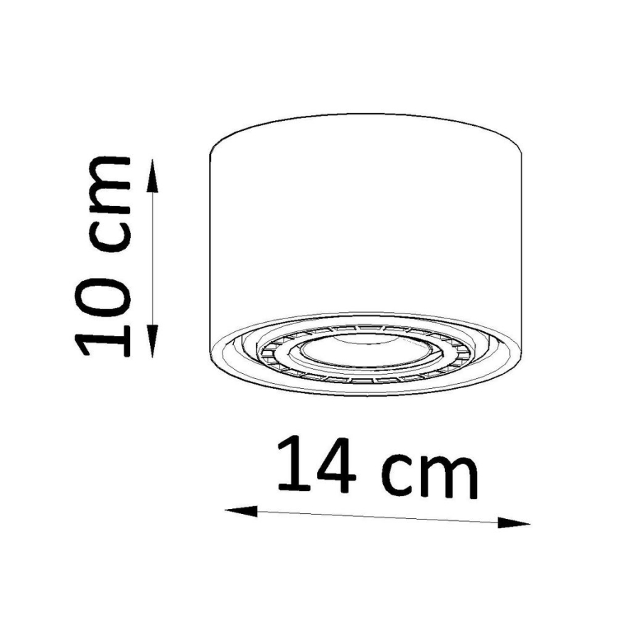 Iluminação de teto BASIC AR111 1xGU10/40W/230V faia