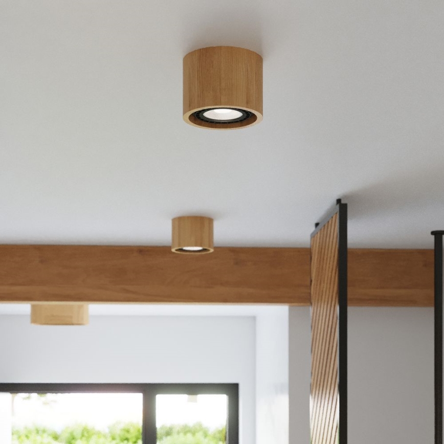 Iluminação de teto BASIC AR111 2xGU10/40W/230V faia