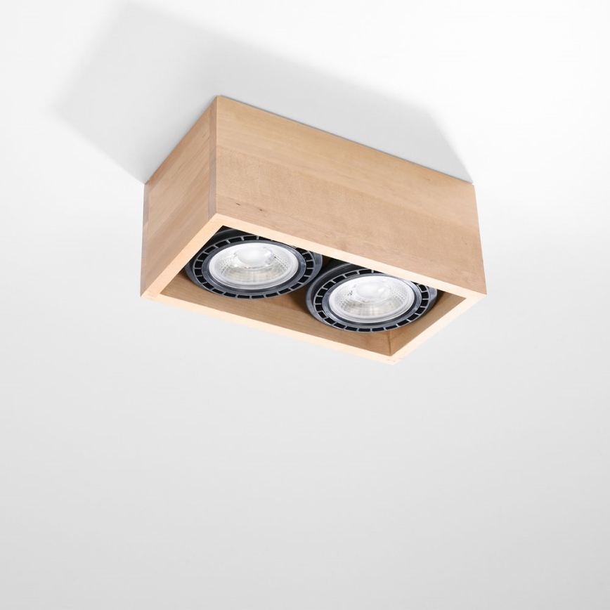 Iluminação de teto QUATRO AR111 2xGU10/40W/230V faia