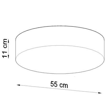 Iluminação de teto ARENA 4xE27/60W/230V cinzento