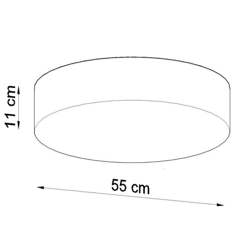Iluminação de teto ARENA 4xE27/60W/230V cinzento