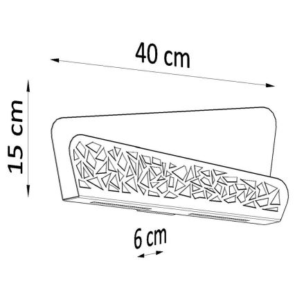 Iluminação de parede ALIZA 2xG9/40W/230V