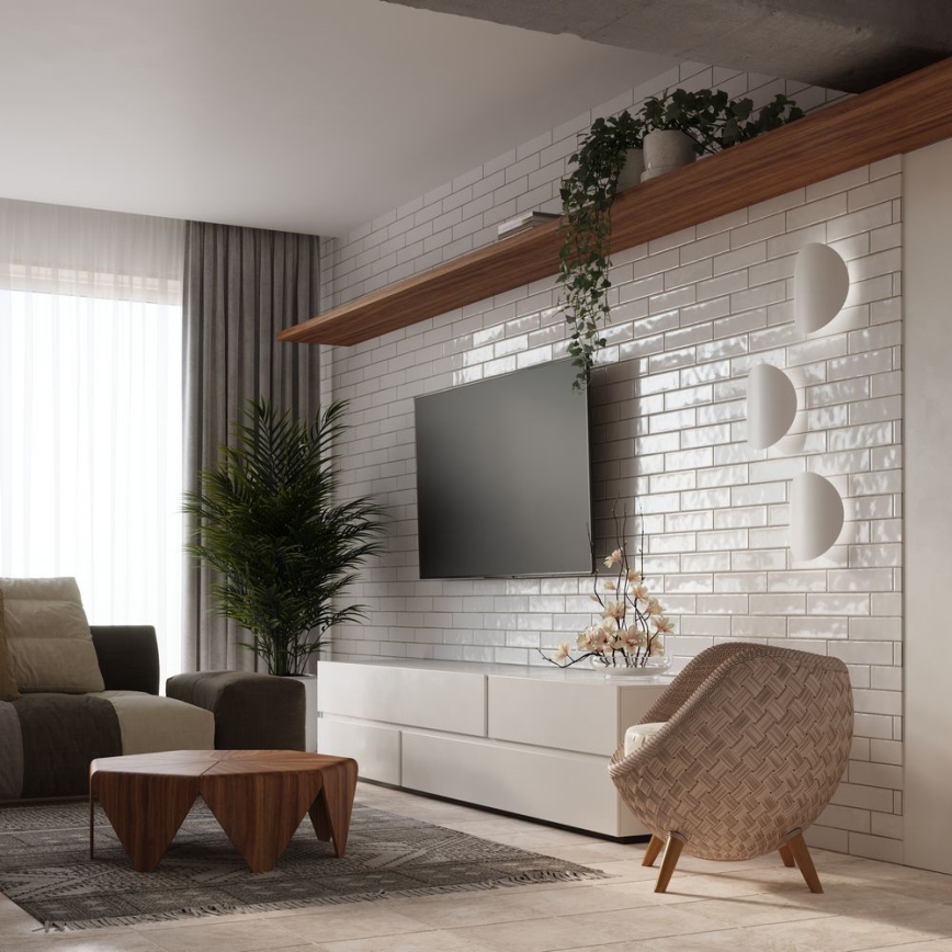 Iluminação de parede SENSES 2xG9/40W/230V branca