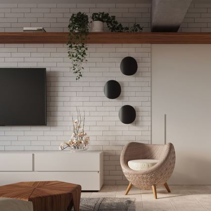 Iluminação de parede SENSES 2xG9/40W/230V preta