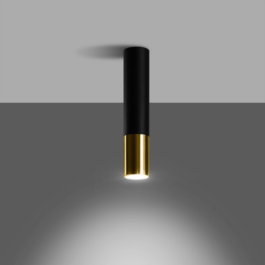 Foco LOOPEZ 1xGU10/10W/230V preto/dourado