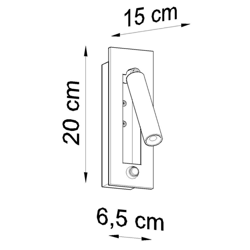 Foco de parede ENIF 1xG9/12W/230V