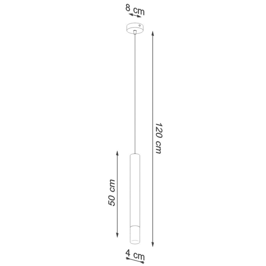 Candelabro suspenso VIZIER 1xG9/12W/230V branco