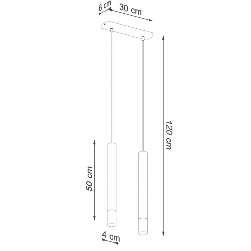 Candelabro suspenso VIZIER 2xG9/40W/230V branco