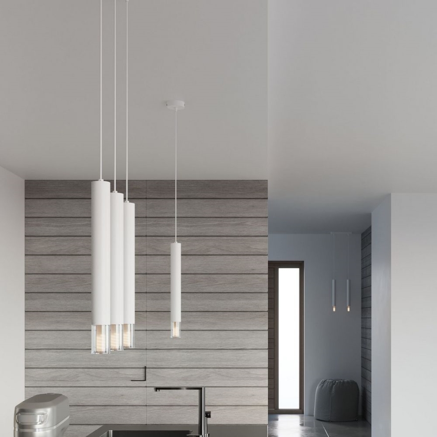 Candelabro suspenso VIZIER 3xG9/40W/230V branco