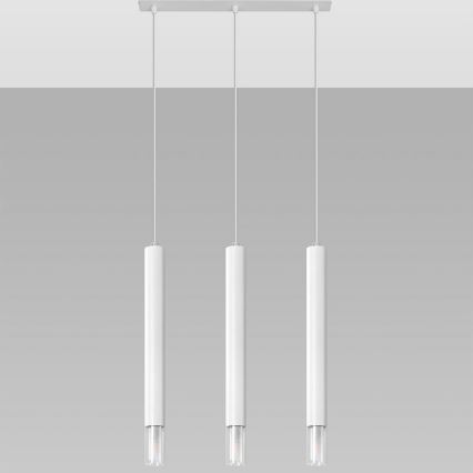 Candelabro suspenso VIZIER 3xG9/40W/230V branco