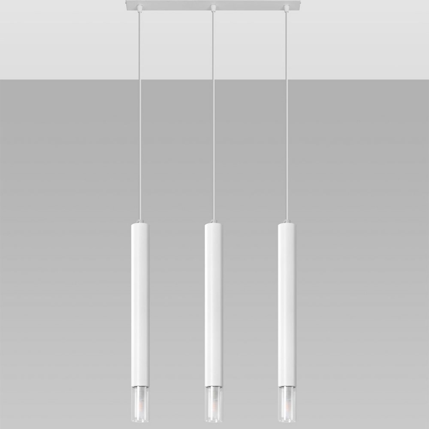 Candelabro suspenso VIZIER 3xG9/40W/230V branco
