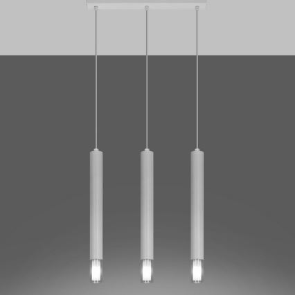 Candelabro suspenso VIZIER 3xG9/40W/230V branco
