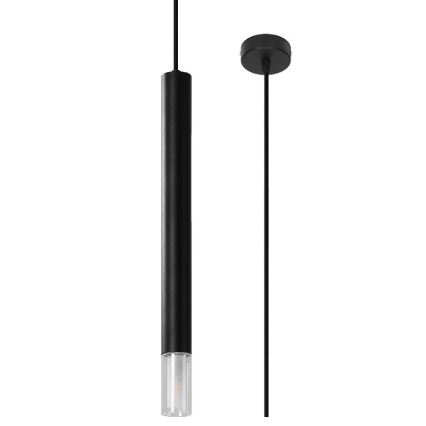 Candelabro suspenso VIZIER 1xG9/40W/230V preto