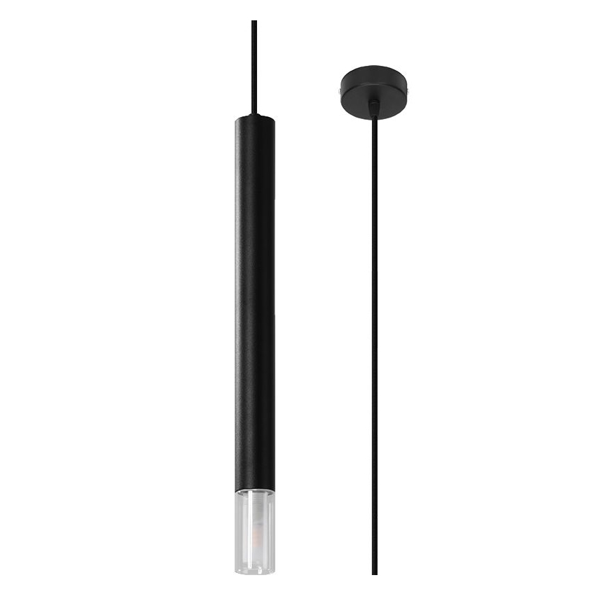Candelabro suspenso VIZIER 1xG9/40W/230V preto