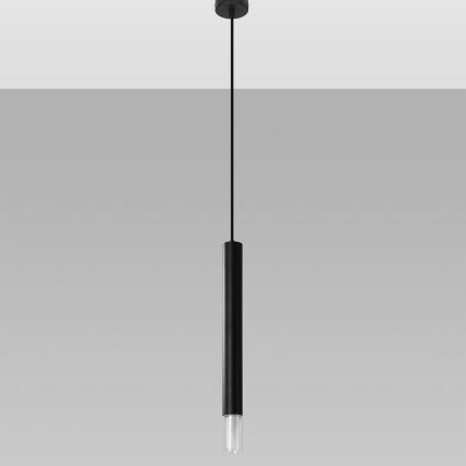 Candelabro suspenso VIZIER 1xG9/40W/230V preto