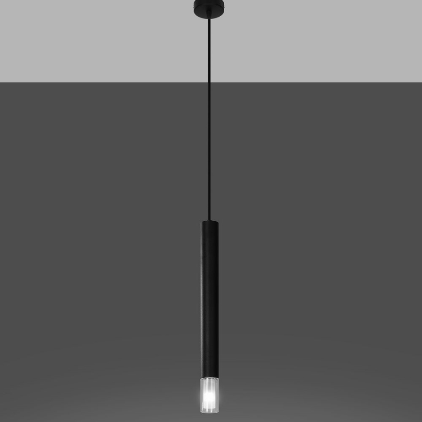 Candelabro suspenso VIZIER 1xG9/40W/230V preto