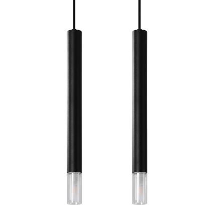 Candelabro suspenso VIZIER 2xG9/40W/230V preto