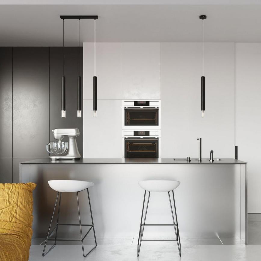 Candelabro suspenso VIZIER 3xG9/12W/230V preto