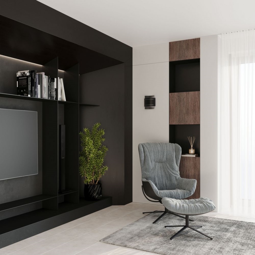 Iluminação de parede HESTIA 1xG9/40W/230V preta