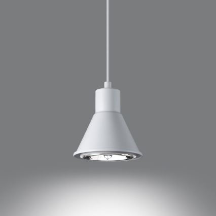 Candelabro suspenso TAZILA 1xES111/60W/230V branco