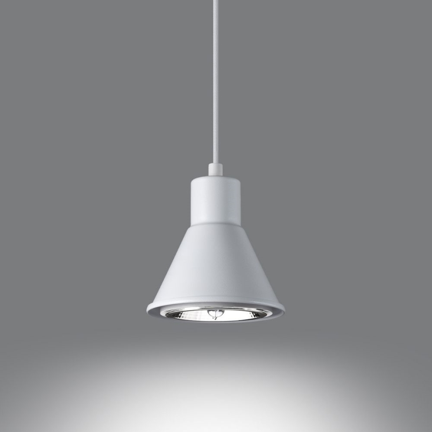 Candelabro suspenso TAZILA 1xES111/60W/230V branco