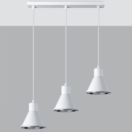 Candelabro suspenso TAZILA 3xES111/60W/230V branco