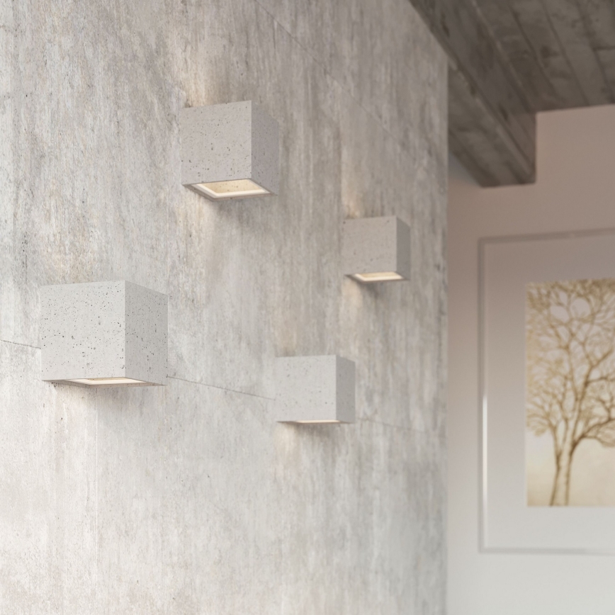 Iluminação de parede LEO 1xG9/40W/230V betão