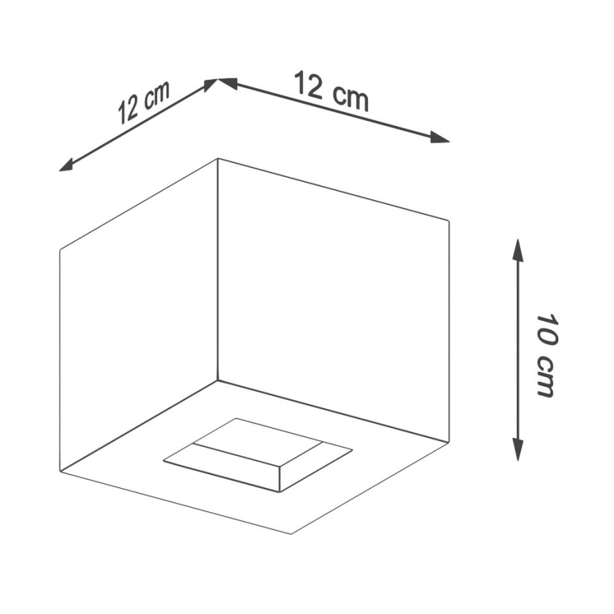 Iluminação de parede LEO 1xG9/40W/230V betão