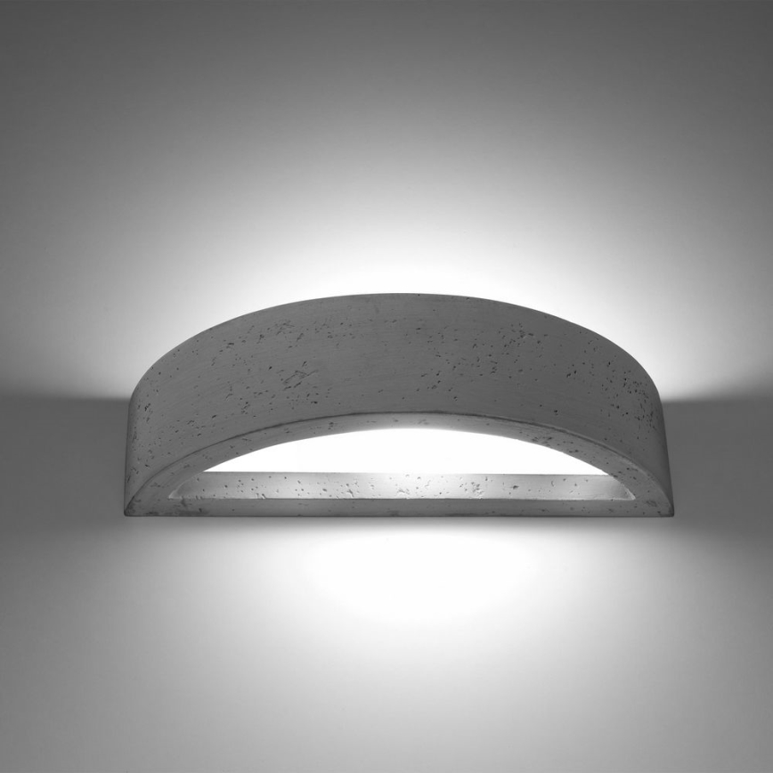 Iluminação de parede ATENA 1xE27/60W/230V betão