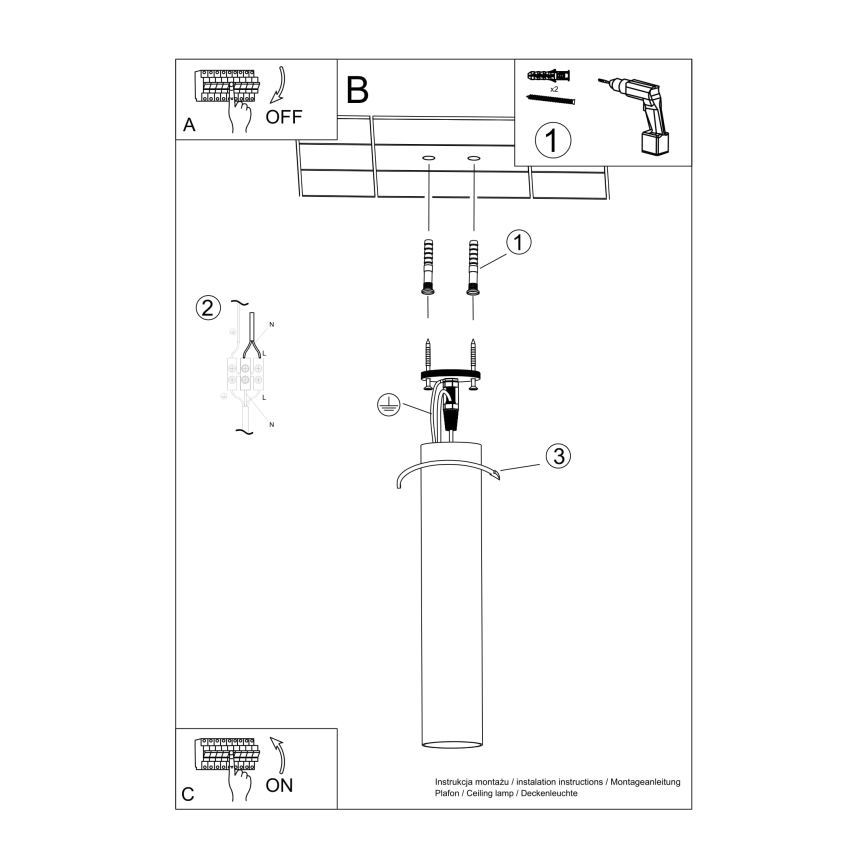 Foco LAGOS 1xGU10/10W/230V 10 cm branco