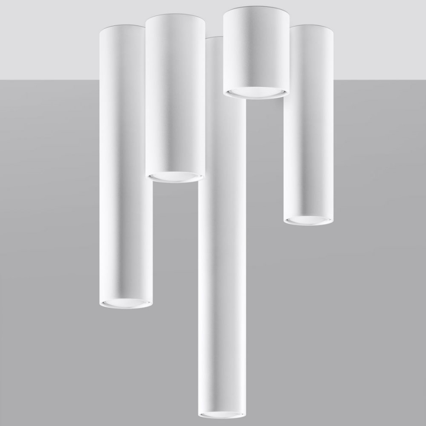 Foco LAGOS 1xGU10/10W/230V 10 cm branco