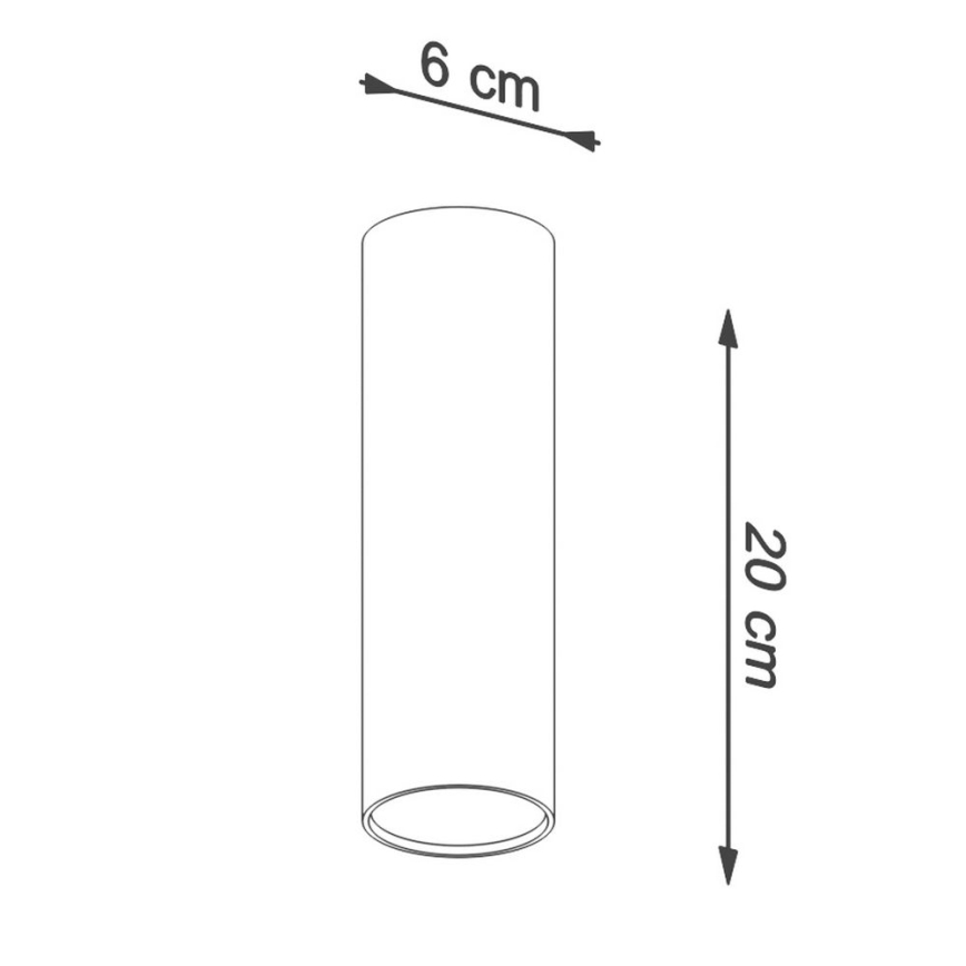 Foco LAGOS 1xGU10/10W/230V 20 cm branco