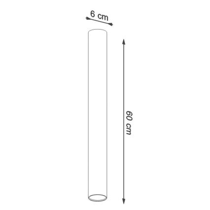 Foco LAGOS 1xGU10/10W/230V 60 cm branco