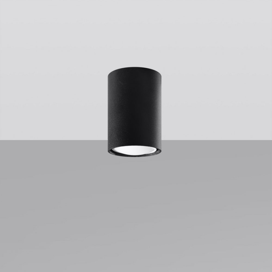 Foco LAGOS 1xGU10/10W/230V 10 cm preto
