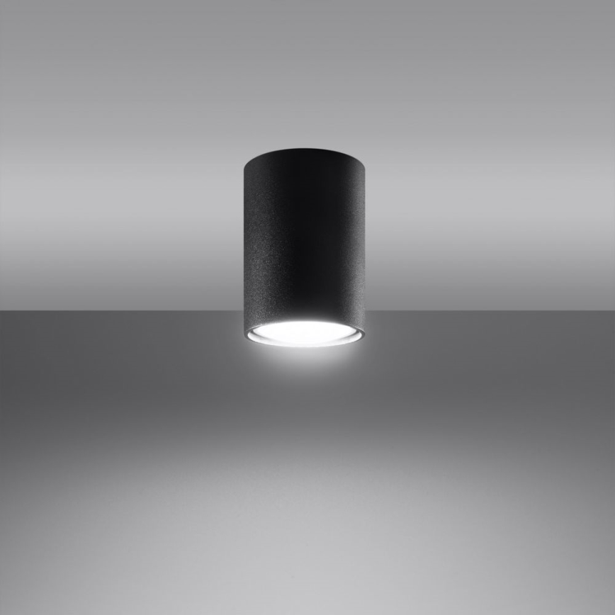Foco LAGOS 1xGU10/10W/230V 10 cm preto