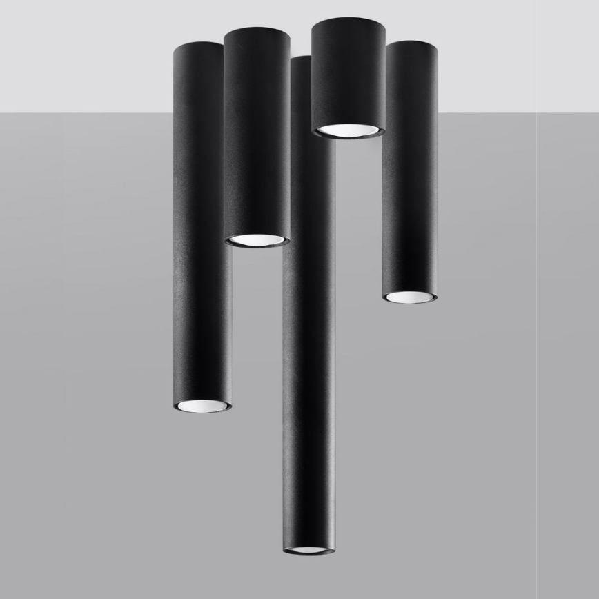 Foco LAGOS 1xGU10/10W/230V 20 cm preto