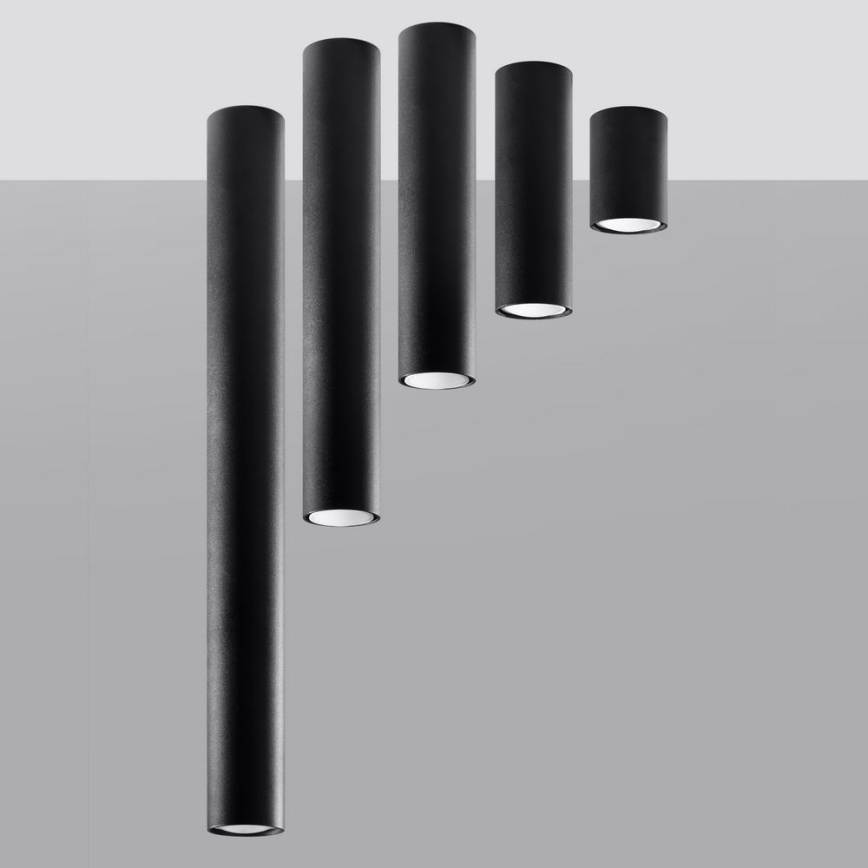 Foco LAGOS 1xGU10/10W/230V 40 cm preto