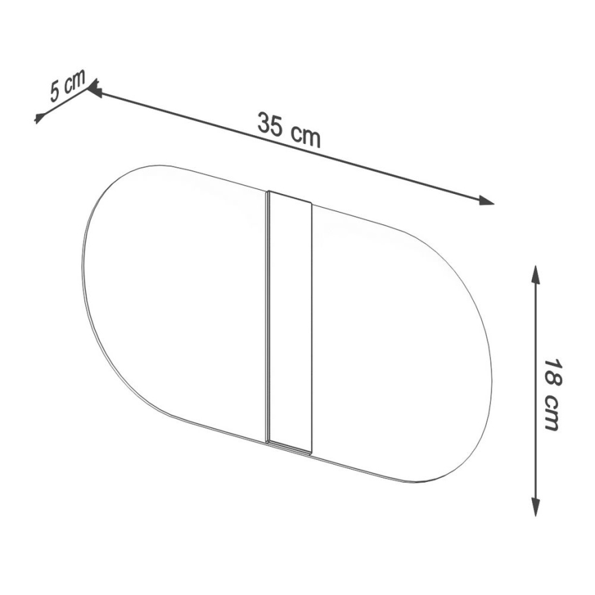 Iluminação de parede SALIA 2xG9/40W/230V
