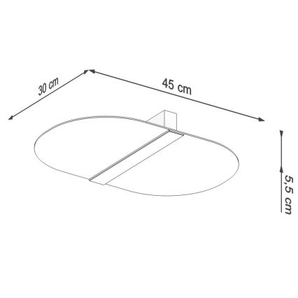 Iluminação de teto SALIA 2xG9/40W/230V