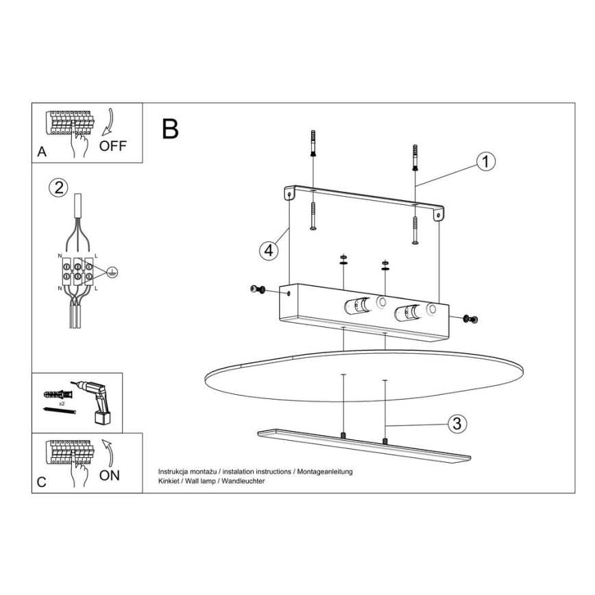 Iluminação de teto SALIA 2xG9/40W/230V