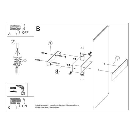 Iluminação de parede AZALIA 2xG9/40W/230V