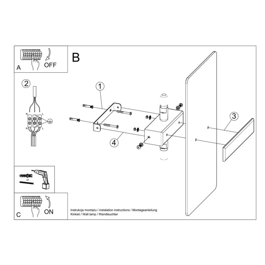 Iluminação de parede AZALIA 2xG9/40W/230V