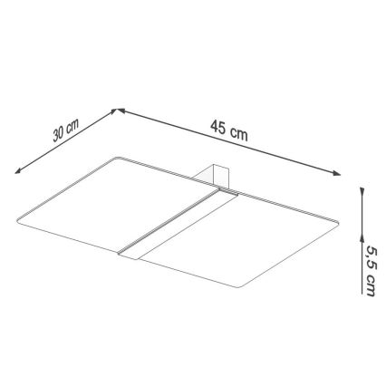 Iluminação de teto AZALIA 2xG9/40W/230V