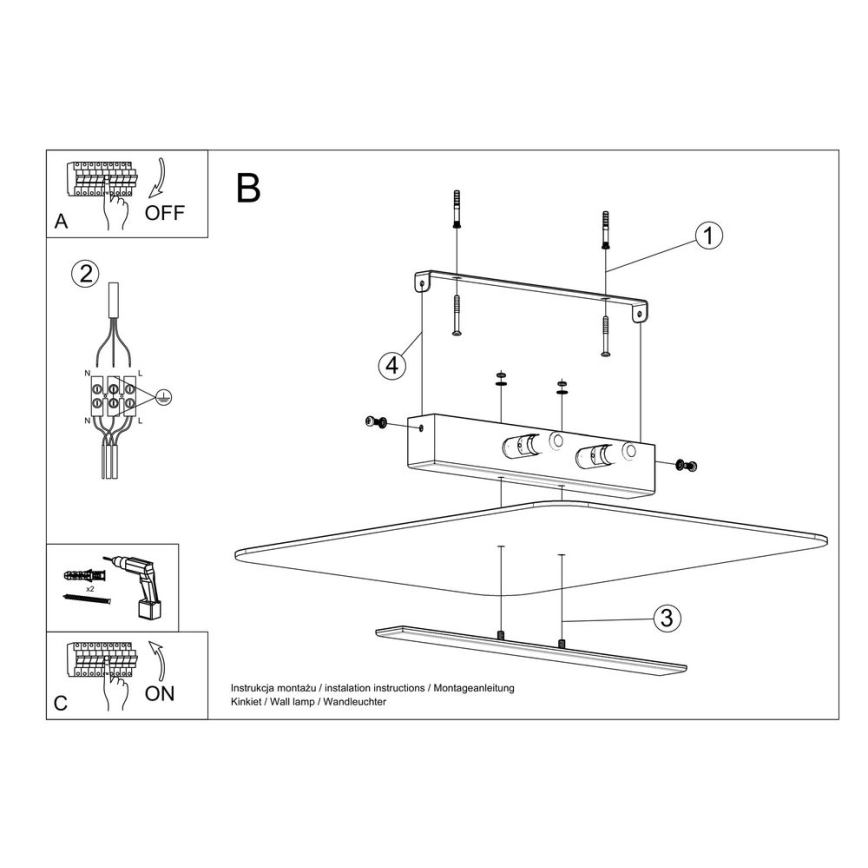 Iluminação de teto AZALIA 2xG9/40W/230V