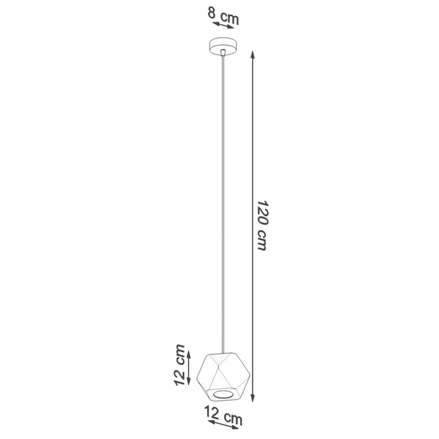 Candelabro suspenso WOODY 1xGU10/40W/230V carvalho