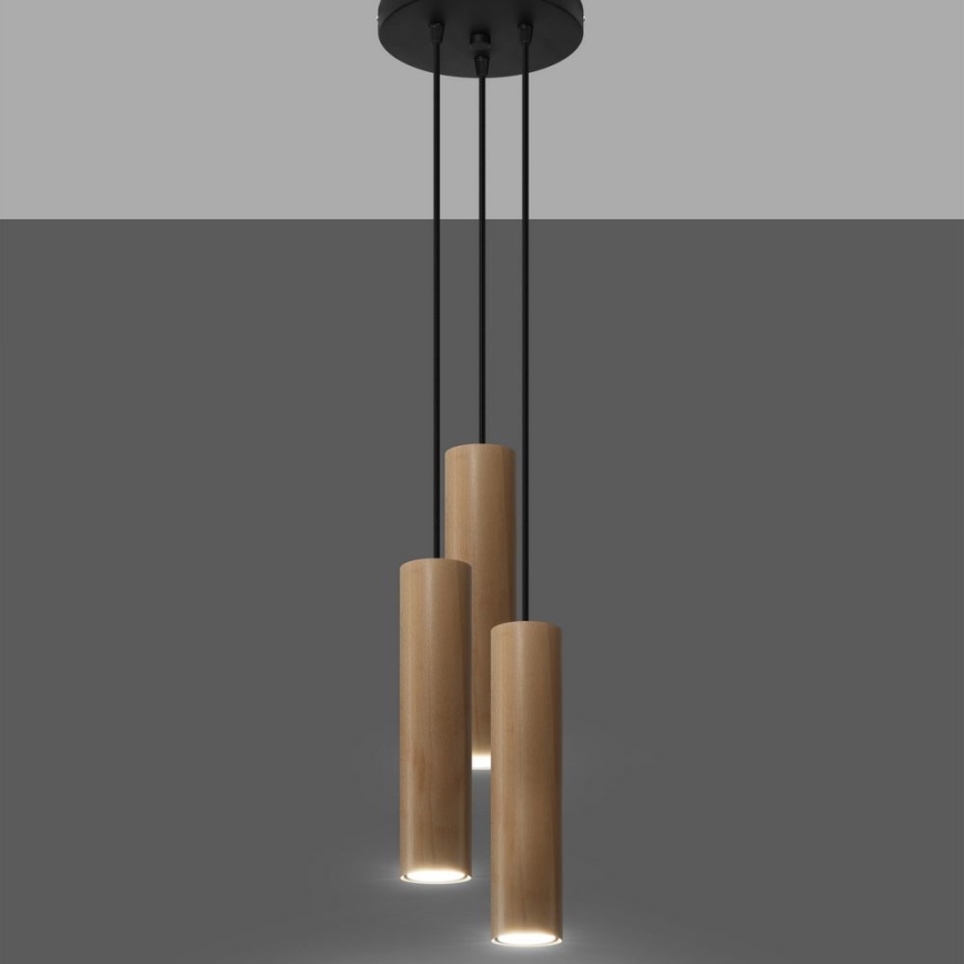 Candelabro suspenso LINO 3xGU10/40W/230V faia
