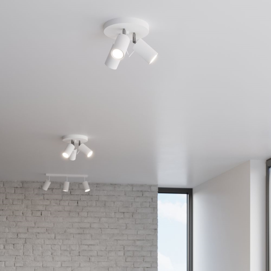 Foco RING 3xGU10/10W/230V branco