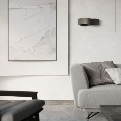 Iluminação de parede TILA 1xG9/40W/230V 30 cm preta