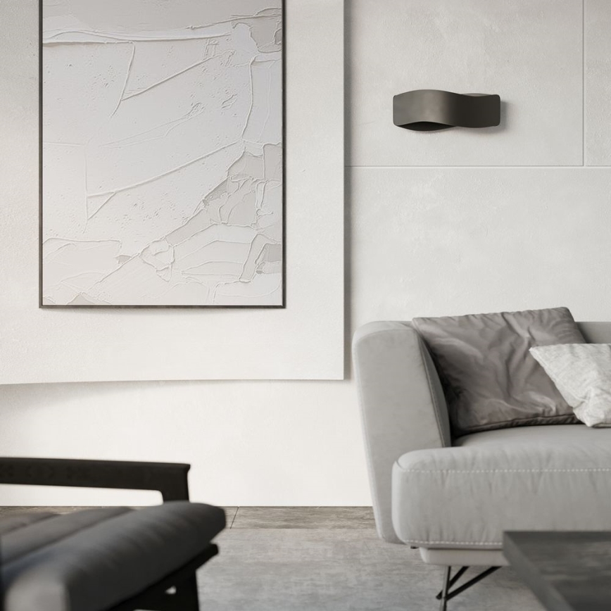 Iluminação de parede TILA 1xG9/40W/230V 30 cm preta