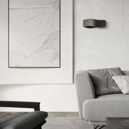 Iluminação de parede TILA 2xG9/40W/230V 40 cm preta